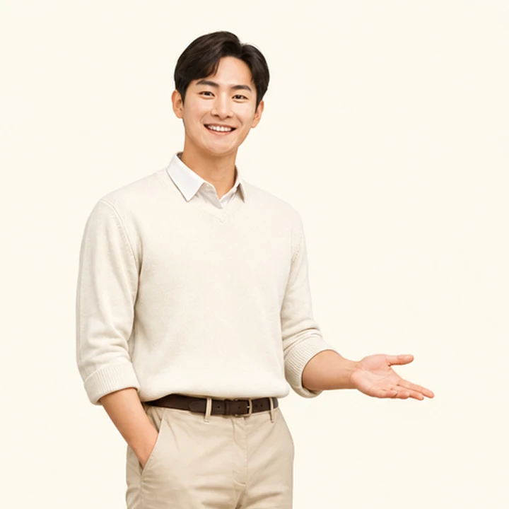 첫차 장기렌트카 상담 신청을 안내하는 담당자